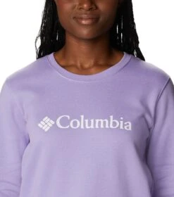 Columbia Columbia Trek Graphic Crew Sweatshirt - Womens Frosted Purple / White Logo -Columbia Sale Store 1693492112 1959861 535 4