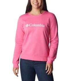 Columbia Columbia Trek Graphic Crew Sweatshirt - Womens Wild Geranium / White Logo