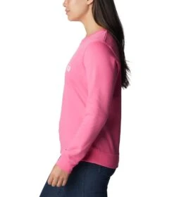 Columbia Columbia Trek Graphic Crew Sweatshirt - Womens Wild Geranium / White Logo -Columbia Sale Store 1693492114 1959861 656 3
