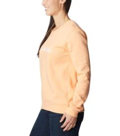 Columbia Columbia Trek Graphic Crew Sweatshirt - Womens Peach / White Logo -Columbia Sale Store 1693492116 1959861 812 3