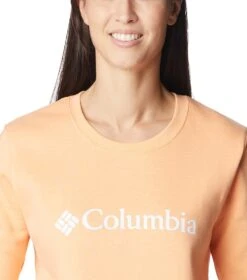 Columbia Columbia Trek Graphic Crew Sweatshirt - Womens Peach / White Logo -Columbia Sale Store 1693492117 1959861 812 4