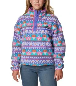 Columbia Helvetia Cropped Half Snap Pullover - Womens Purple Lotus / Camp Blanket