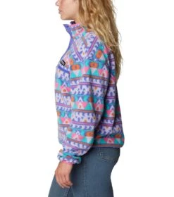 Columbia Helvetia Cropped Half Snap Pullover - Womens Purple Lotus / Camp Blanket -Columbia Sale Store 1693492124 2014561 546 3