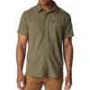 Columbia Silver Ridge Utility Lite Short Sleeve Shirt - Mens Stone Green