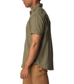 Columbia Silver Ridge Utility Lite Short Sleeve Shirt - Mens Stone Green -Columbia Sale Store 1693492130 2030721 397 3