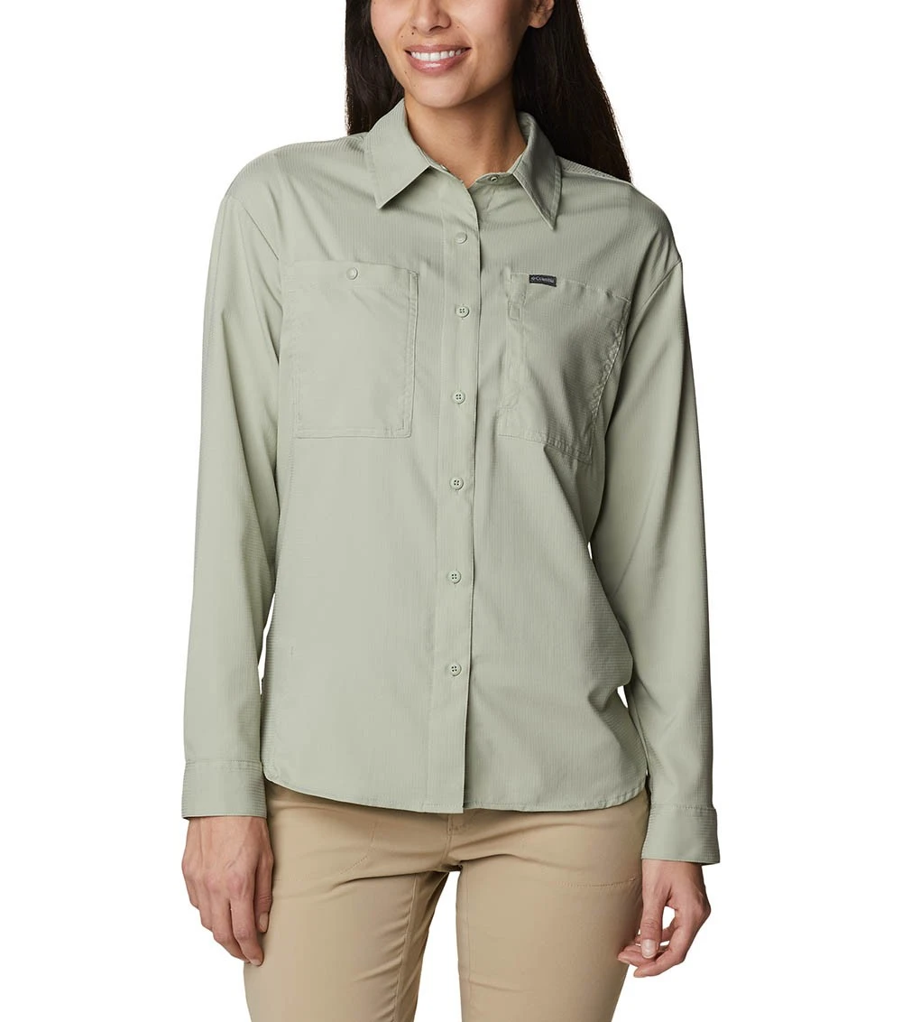 Columbia Silver Ridge Utility Long Sleeve Shirt - Womens Safari 1 Columbia Silver Ridge Utility Long Sleeve Shirt - Womens Safari