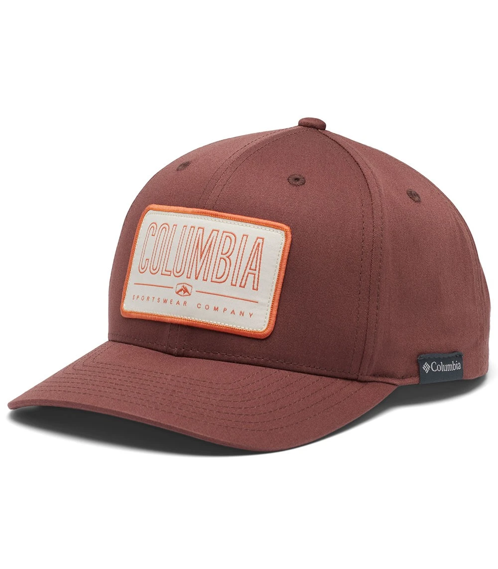 Columbia Trail Essential Snapback Hat - Unisex Light Raisin / Outlined Badge 1 Columbia Trail Essential Snapback Hat - Unisex Light Raisin / Outlined Badge