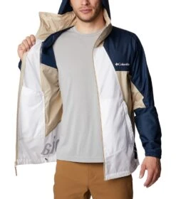 Columbia Point Park Windbreaker Jacket - Mens White / Collegiate Navy -Columbia Sale Store 1694013370 1890072 104 5