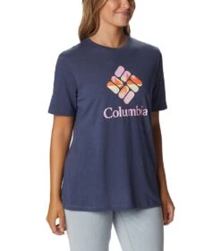 Columbia Bluebird Day Relaxed Crew Neck Tee - Womens Nocturnal -Columbia Sale Store 1694013406 1934001 471 5