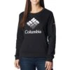 Columbia Columbia Trek Graphic Crew Sweatshirt - Womens Black / White