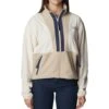 Columbia Back Bowl Full Zip Fleece Jacket - Womens Chalk Ancient Fossil