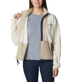 Columbia Back Bowl Full Zip Fleece Jacket - Womens Chalk Ancient Fossil -Columbia Sale Store 1694013478 2001291 191 5