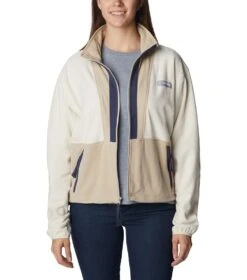Columbia Back Bowl Full Zip Fleece Jacket - Womens Chalk Ancient Fossil -Columbia Sale Store 1694013479 2001291 191 7