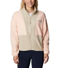 Columbia Back Bowl Full Zip Fleece Jacket - Womens Peach Blossom