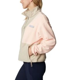 Columbia Back Bowl Full Zip Fleece Jacket - Womens Peach Blossom -Columbia Sale Store 1694013483 2001291 890 3