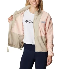 Columbia Back Bowl Full Zip Fleece Jacket - Womens Peach Blossom -Columbia Sale Store 1694013485 2001291 890 5