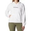 Columbia Logo III French Terry Hd - Womens White / Black Logo