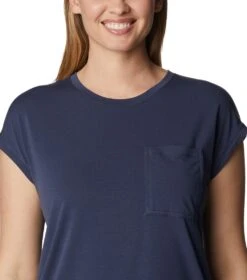 Columbia Boundless Trek Short Sleeve T-Shirt - Womens Nocturnal -Columbia Sale Store 1694013533 2033481 466 4