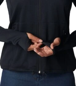 Columbia Boundless Trek Grid Fleece Jacket - Womens Black Heather -Columbia Sale Store 1694013567 2033651 010 7