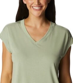 Columbia Boundless Beauty Short Sleeve T-Shirt - Womens Safari -Columbia Sale Store 1694013581 2034331 348 4