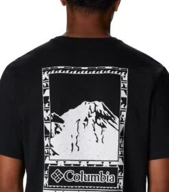 Columbia Explorers Canyon Back T-Shirt - Mens Black / White Border -Columbia Sale Store 1694013587 2036451 010 5
