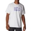 Columbia Explorers Canyon Back T-Shirt - Mens White Bordered