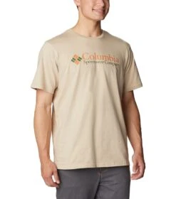 Columbia Deschutes Valley Graphic T-Shirt - Mens Ancient Fossil -Columbia Sale Store 1694013597 2036461 271 5