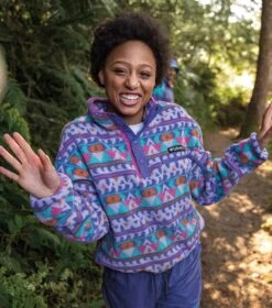 Columbia Helvetia Cropped Half Snap Pullover - Womens Purple Lotus / Camp Blanket -Columbia Sale Store 1694683139 2014561 546 9