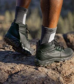 Columbia Newton Ridge Plus II Waterproof Hiking Boots - Wide Fit - Mens Black / Black -Columbia Sale Store 1695143187 1594732 011 14