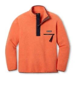 Columbia Helvetia Half Snap Retro Fleece Pullover - Mens Desert Orange -Columbia Sale Store 1695143194 1889851 849 6