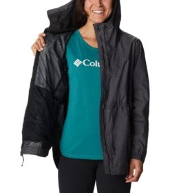 Columbia Lillian Ridge Rain Shell - Womens Black -Columbia Sale Store 1695144274 1989291 010 5