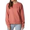 Columbia Lodge Crew IV Sweatshirt - Womens Dark Coral