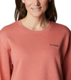 Columbia Lodge Crew IV Sweatshirt - Womens Dark Coral -Columbia Sale Store 1695144299 2013071 639 4