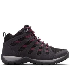 Columbia Redmond V2 Waterproof Mid Hiking Shoes - Womens Black / Black Cherry