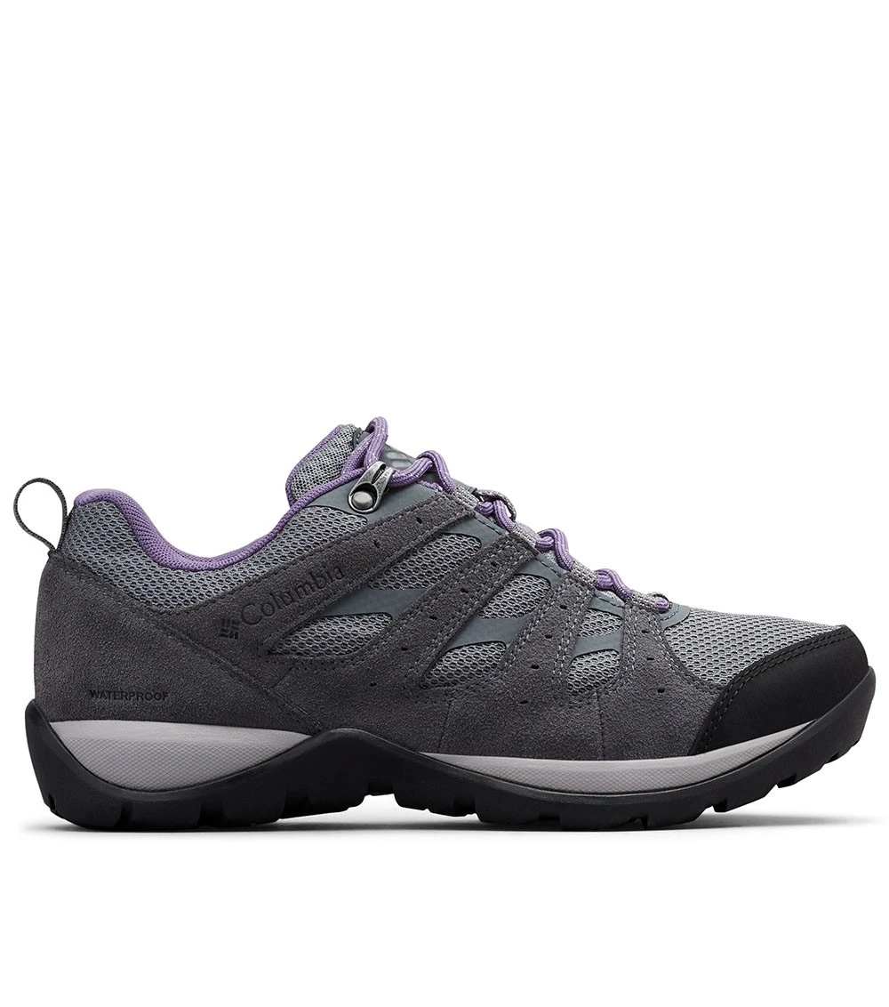 Columbia Redmond V2 Waterproof Hiking Shoes - Womens Ti Grey Steel / Plum Purple 1 Columbia Redmond V2 Waterproof Hiking Shoes - Womens Ti Grey Steel / Plum Purple