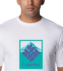 Columbia CSC Seasonal Organic Logo Tee - Mens White Framed Purple -Columbia Sale Store 1695223804 1991031 104 3