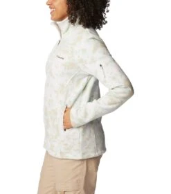 Columbia Fast Trek Printed Fleece Jacket - Womens White Flurries -Columbia Sale Store 1695227419 EL1012 105 3