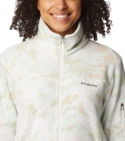 Columbia Fast Trek Printed Fleece Jacket - Womens White Flurries -Columbia Sale Store 1695227420 EL1012 105 4