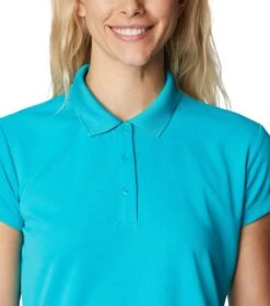 Columbia PFG Innisfree S/S Polo - Womens Ocean Teal -Columbia Sale Store 1695227537 FL6087 444 4