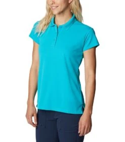 Columbia PFG Innisfree S/S Polo - Womens Ocean Teal -Columbia Sale Store 1695227537 FL6087 444 5