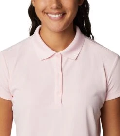 Columbia PFG Innisfree S/S Polo - Womens Satin Pink -Columbia Sale Store 1695227539 FL6087 608 4