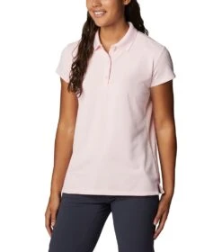 Columbia PFG Innisfree S/S Polo - Womens Satin Pink -Columbia Sale Store 1695227540 FL6087 608 5