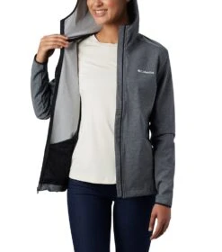 Columbia Heather Canyon Softshell Jacket - Womens Black / Heather -Columbia Sale Store 1717991 010 5