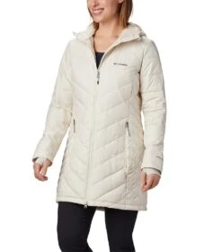 Columbia Heavenly Long Hooded Jacket - Womens Chalk