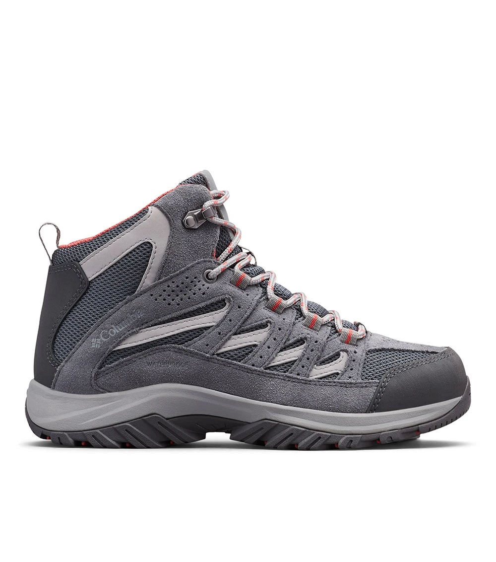 Columbia Crestwood Waterproof Mid Hiking Boots - Womens Graphite / Daredevil 1 Columbia Crestwood Waterproof Mid Hiking Boots - Womens Graphite / Daredevil