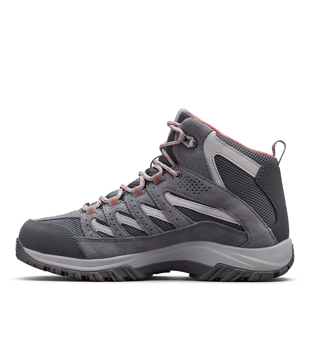 Columbia Crestwood Waterproof Mid Hiking Boots - Womens Graphite / Daredevil 3 Columbia Crestwood Waterproof Mid Hiking Boots - Womens Graphite / Daredevil - Image 3