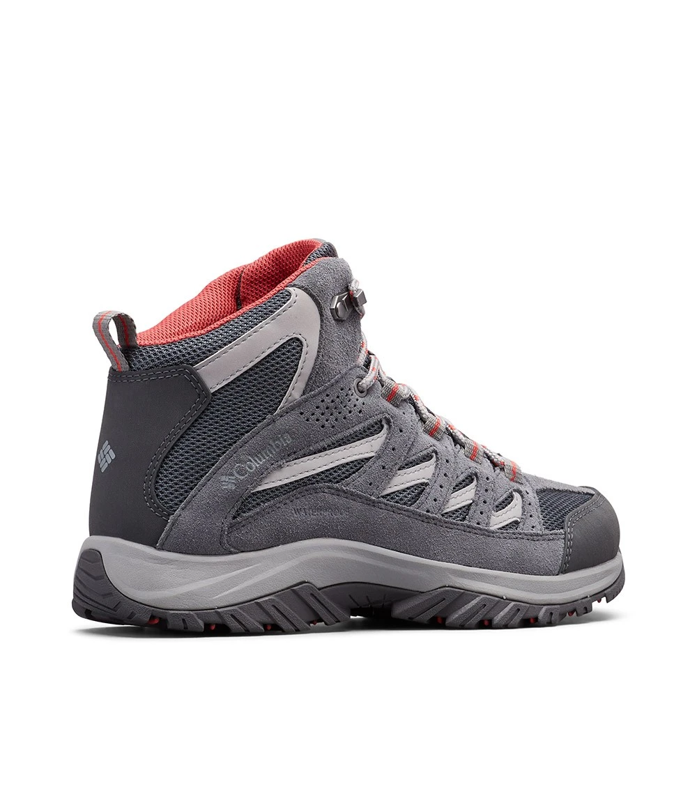 Columbia Crestwood Waterproof Mid Hiking Boots - Womens Graphite / Daredevil 6 Columbia Crestwood Waterproof Mid Hiking Boots - Womens Graphite / Daredevil - Image 6
