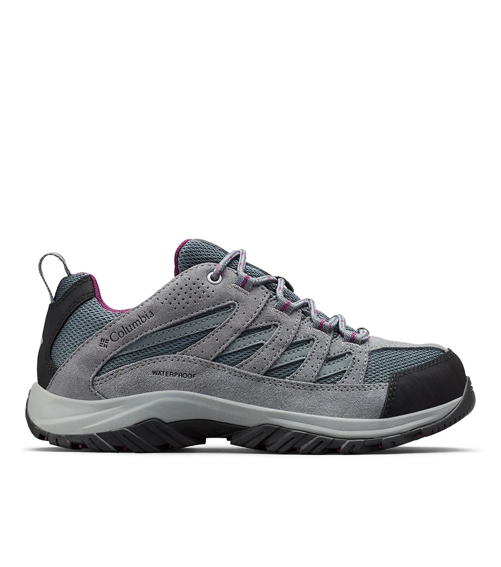 Columbia Crestwood Waterproof Low Hiking Shoe - Womens Graphite / Wild Iris 1 Columbia Crestwood Waterproof Low Hiking Shoe - Womens Graphite / Wild Iris