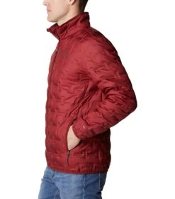 Columbia Delta Ridge Down Insulated Jacket - Mens Red Jasper -Columbia Sale Store 1875902 664 3