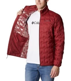 Columbia Delta Ridge Down Insulated Jacket - Mens Red Jasper -Columbia Sale Store 1875902 664 5